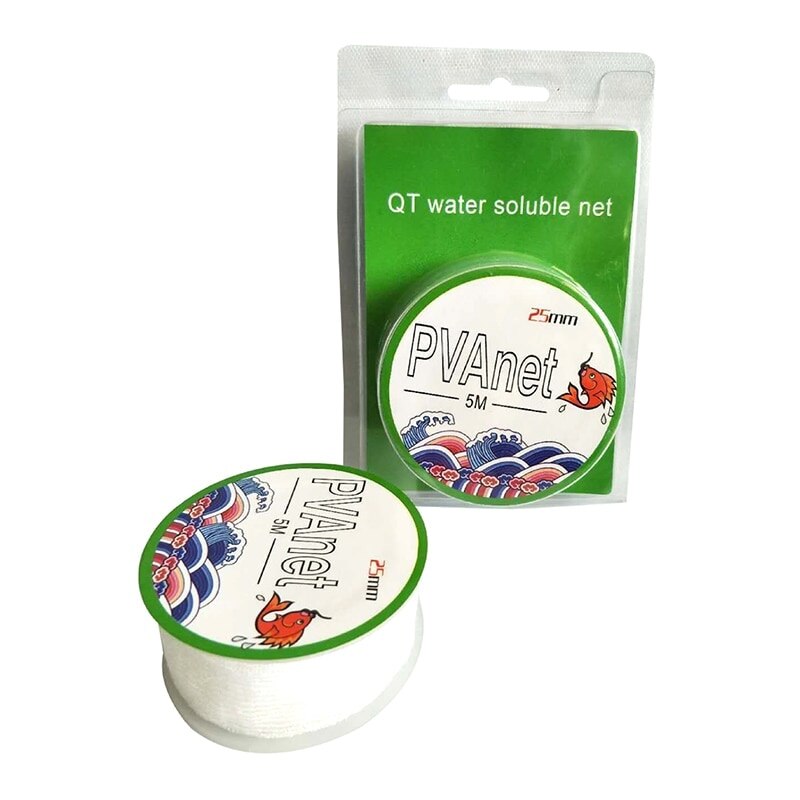 Filet avec mailles étroites,réseau soluble en PVA, recharge pour stocker et protéger les appâts de pêche, directe, 5 m,