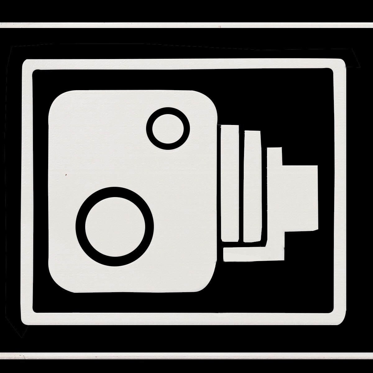 2pcs CCTV in Operation for Accident Security Purposes Self-adhensive Stickers Car Van Bus 198mmx40mm