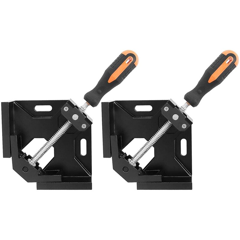 2 Pack Right Angle Clamp, 90 Degree Corner Adjustable Single Handle