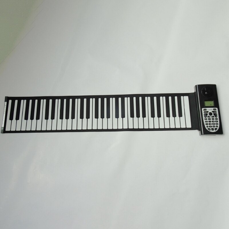 Elektrische oprolbare piano, draagbare opvouwbare 61- toetsen elektronische muziekkeyboard piano