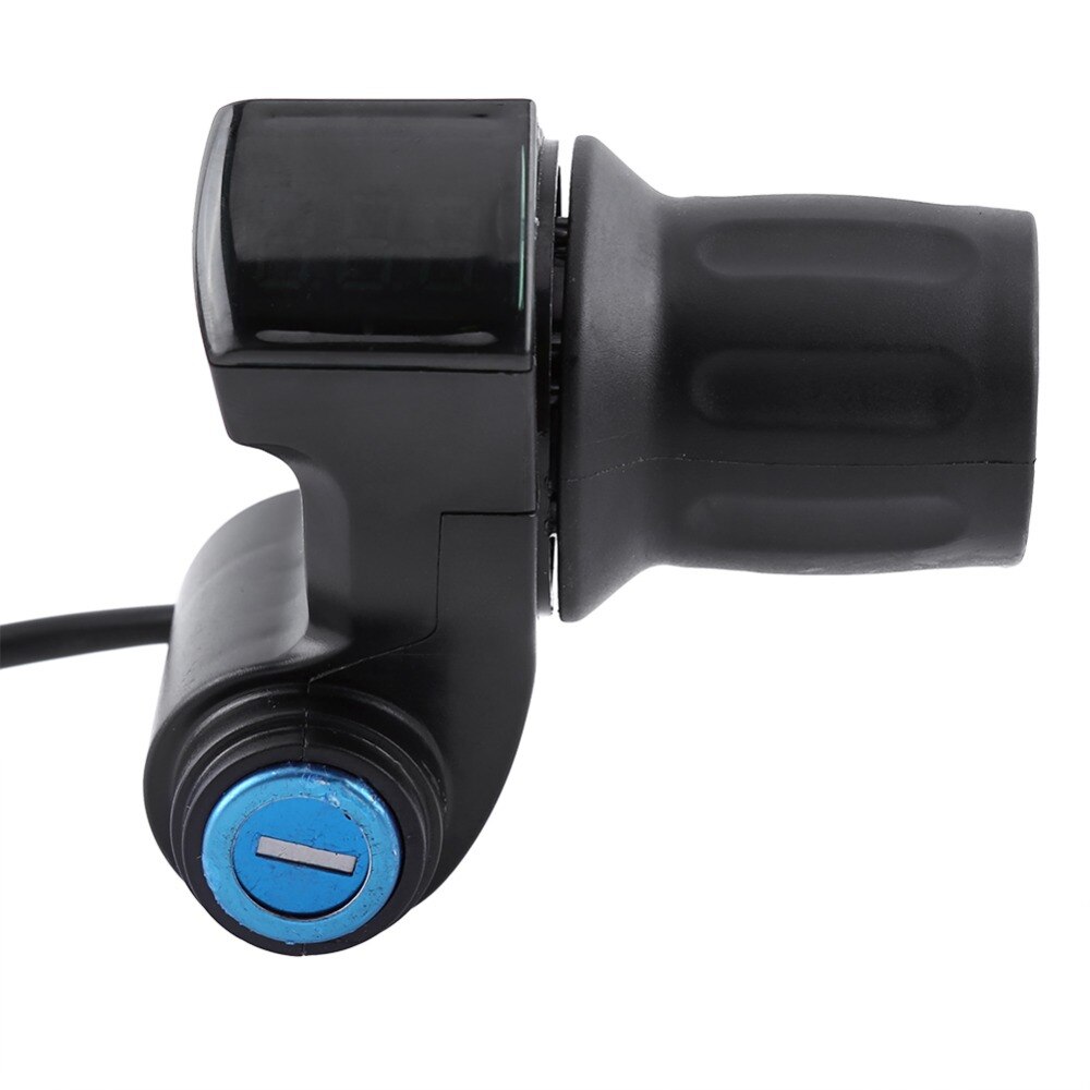 Electric Bike Throttle Grip LED Display Indicator/Lock Key Knock Half Twist Throttle electric bicycle Gas handle ebike throttle