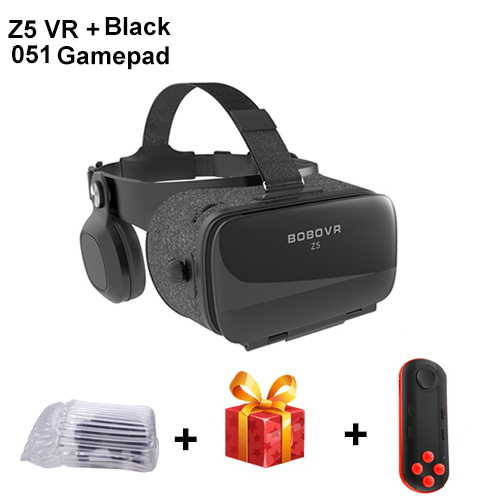 Original Bobovr Z5 3D VR Gläser Virtuelle Realität Gläser Immersive Android 120 FOV Google Karton Helm Für 4-6.2 "Smartphone: Schwarz 051 Gamepad