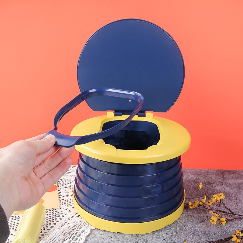 2022 Travel Potty for Toddlers Portable On The Go Travel Potty Training Toilet for Kids Foldable Pop Up Potty Chair