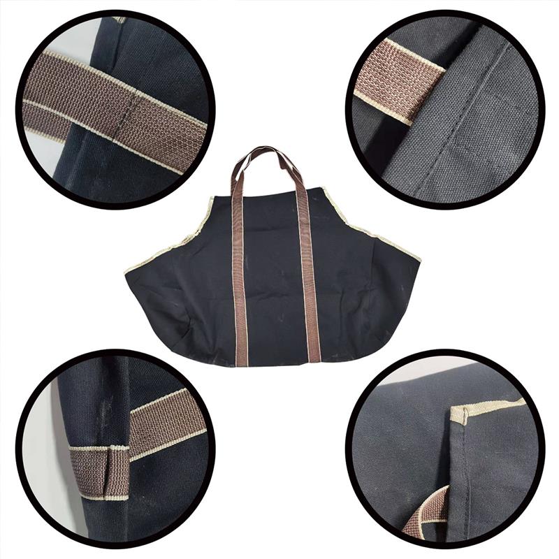 Supersized Canvas Firewood Wood Carrier bag Log Camping Outdoor Holder Carry storage bag Wooden Canvas Bag