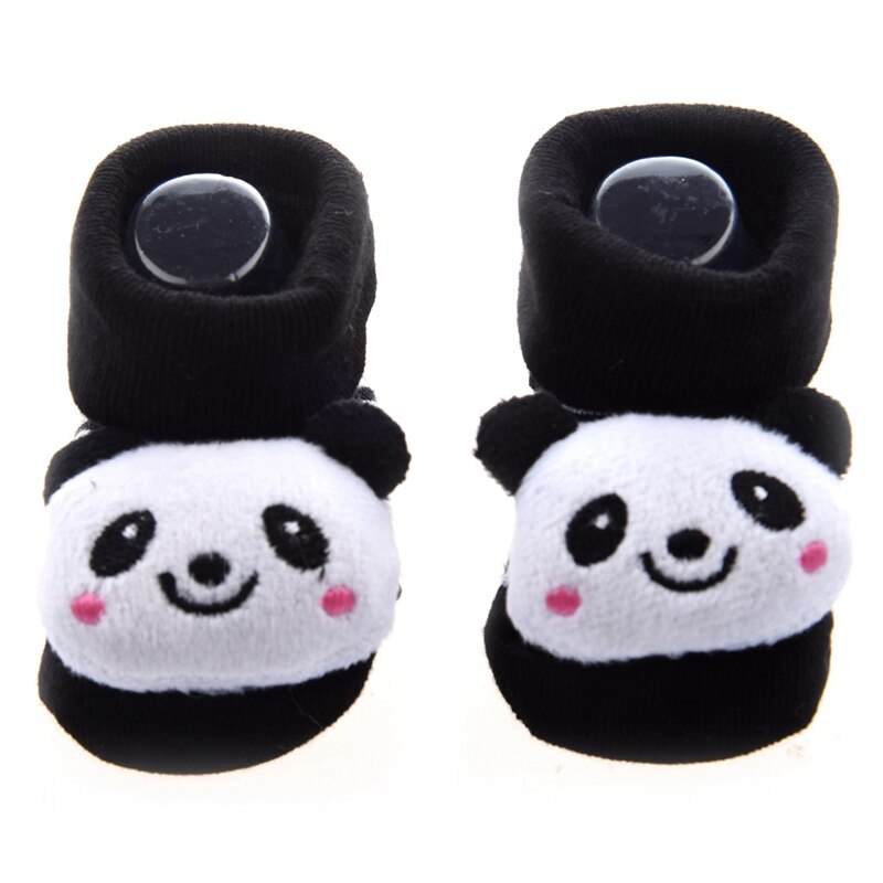4x Panda-Onweerstaanbaar Schattige Baby Jongen Meisje 3D Bootie Sokken Anti / Non Slip 0-12 Maanden: Default Title