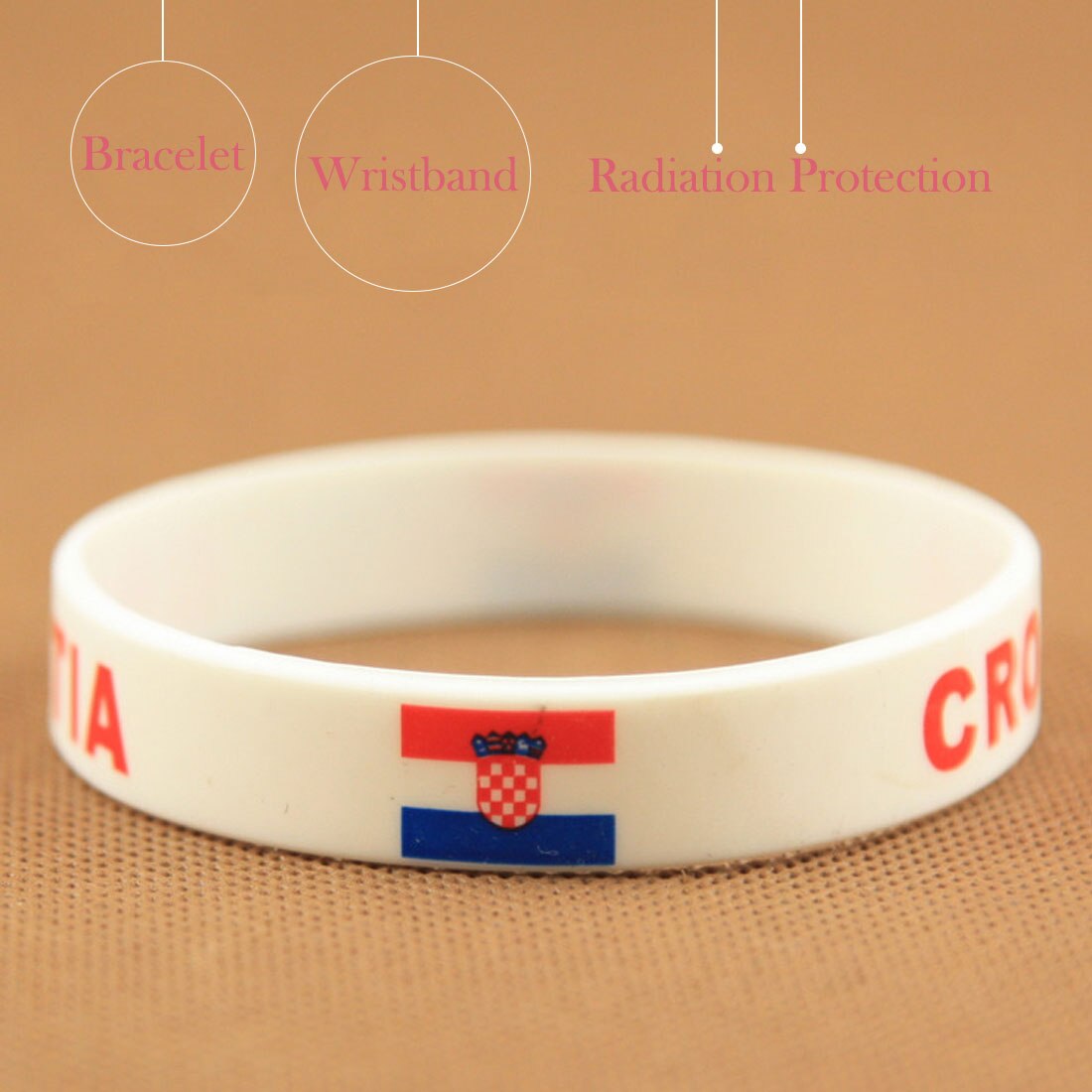 Brand 1pcs Football Fans Bracelet Soccer fan Accessories Football Silicone Bracelet Cheerleading supplies