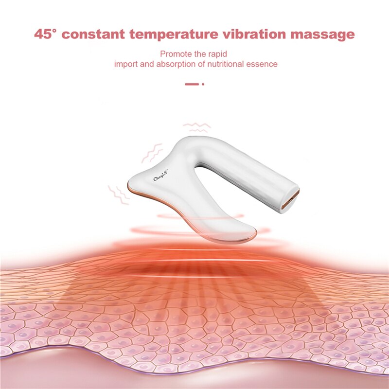 CkeyiN Electric Scraper EMS micro vibration heating massage therapy Massage Tool 3 models Adjustable Fascia Recovery Massager