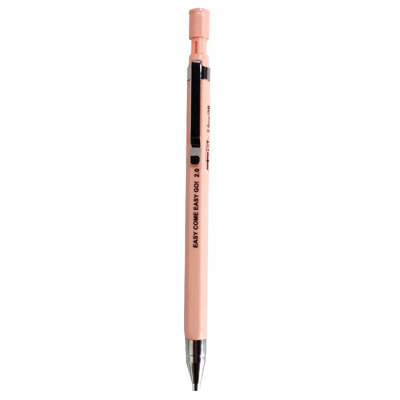M &amp; G 2.0mm gruby ołówek automatyczny 2B automatyczny długopis dla studentów nietoksyczny ołówek automatyczny dla początkujących przyborów szkolnych: 1pc Pink