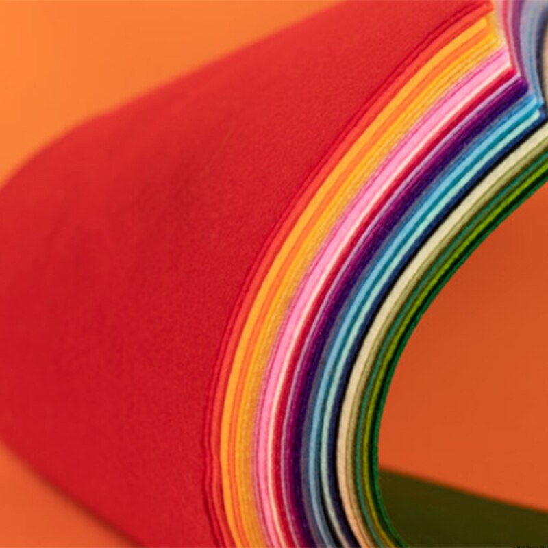 40pcs/set Non-Woven Felt Fabric DIY Handmade Craft Sewing Tools Supplies Colorful For Sewing Doll Polyester Cloth Supplies