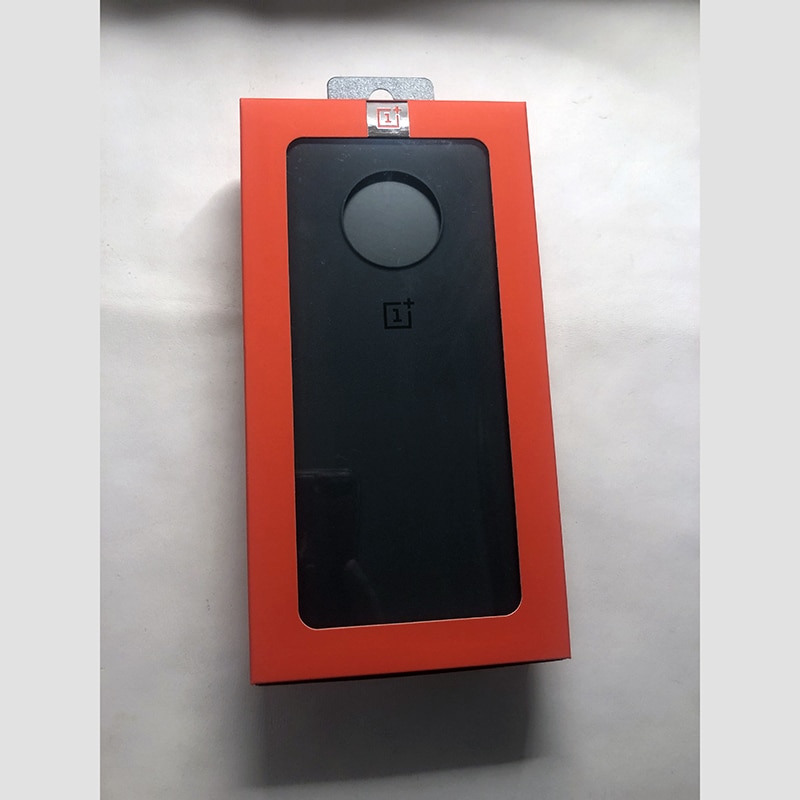 Funda Original Oneplus 7T 100% de Oneplus funda protectora oficial de Nylon funda de piedra arenisca OnePlus 7T funda de parachoques Karbon