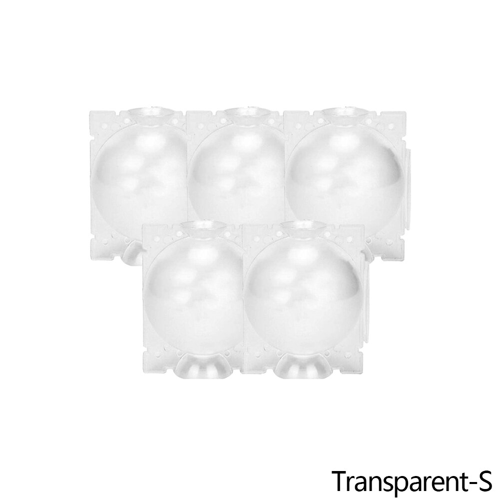Dispositivo de estratificación de aire de 5 piezas, caja de enraizamiento de plantas de alta presión, injerto, Bola de crecimiento de cría, crecimiento de árboles jóvenes de jardín: Transparent-S