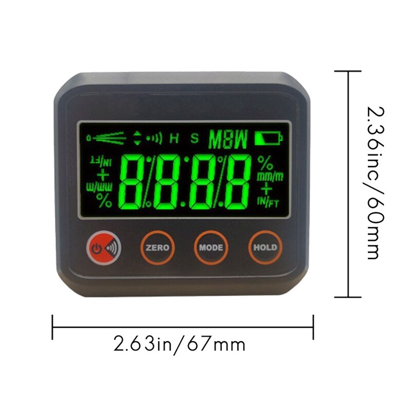 Digital Angle Finder,LED Digital Angle Gauge &amp; Level Tool Woodworking Tools,For Electrical Plumbing &amp; Carpenter Tools