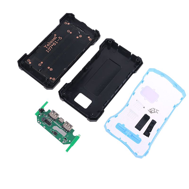 Led Dual Usb-poorten Solar Panel Power Bank Case Beknopte En Vogu Stijl Charger Diy Kits Doos Voor Q6PA