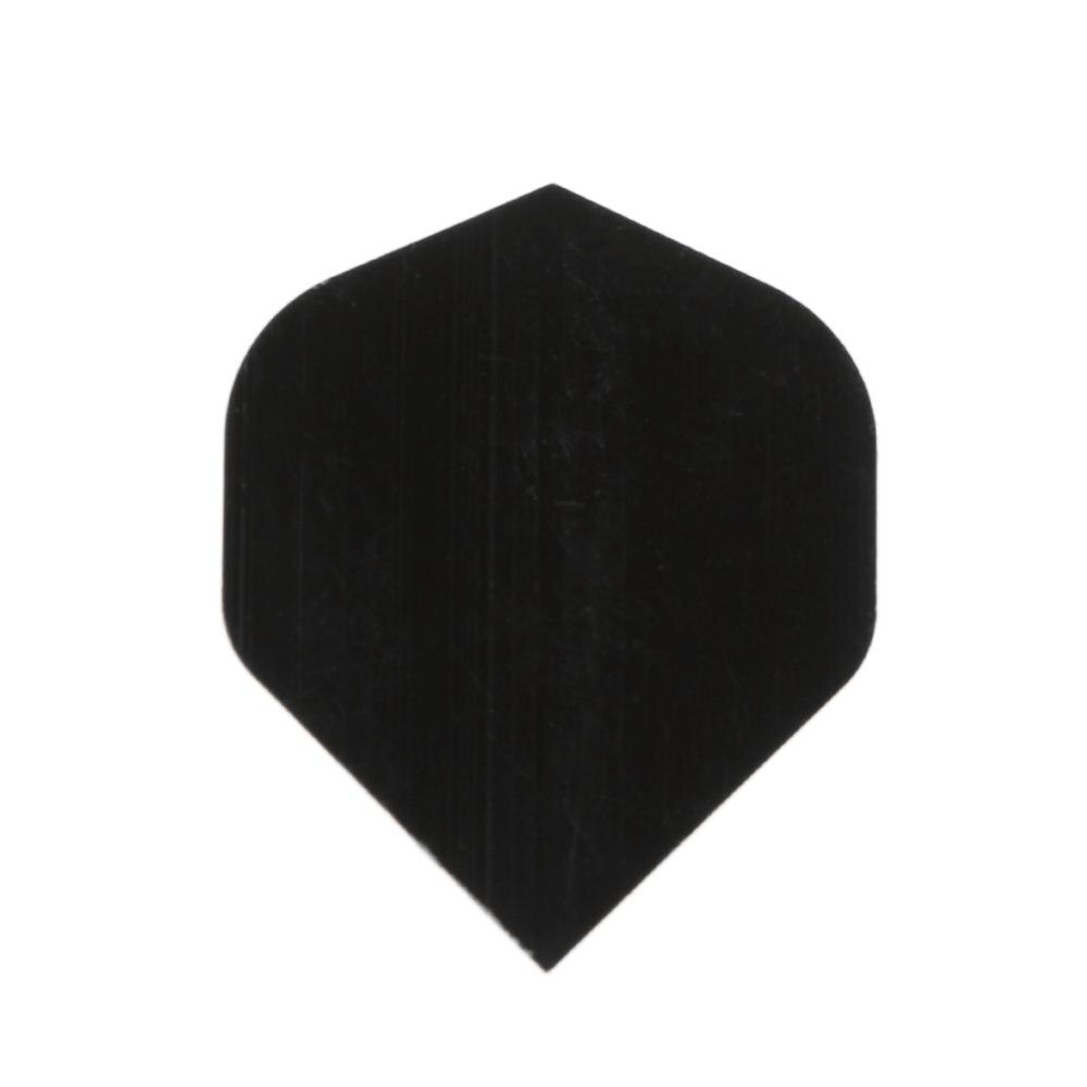 30 Pcs Simple Pure Black PET Dart Flights
