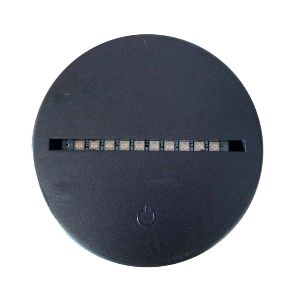 Kleurrijke Licht 7 Kleuren Touch Schakelaar Vervanging Led Lamp Bases Voor 3D Illusion Night Light Met Afstandsbediening Voor 3D Tafel bureau Lampen