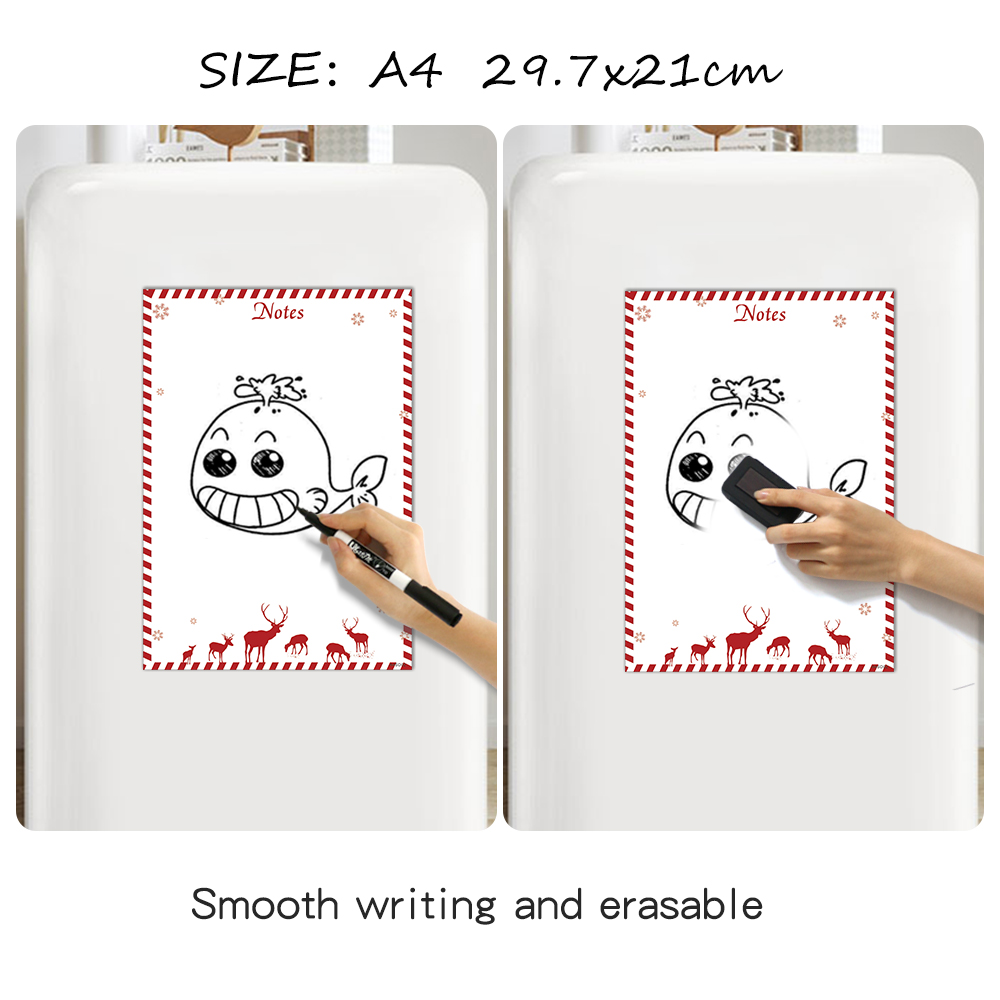 A4 Fridge Magnet Sticker Magnetic Weekly plan Whiteboard Family Office Memo Message Reminder To do list Drawing Recording Board