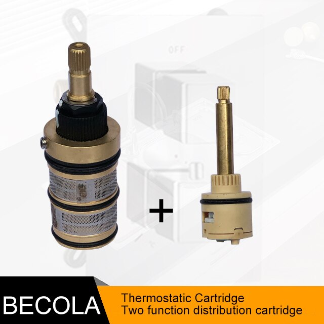 The Cartridge For Thermostatic Shower Faucet Mixing Valve Concealed Easy-mount Box Brass Concealed Valve: YELLOW
