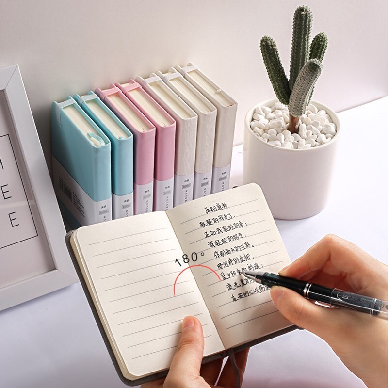 Kawaii 100 Sheets Portable Notebook A6 A7 Bullet Journal Notebook Foreign Languages Word Book Vocabulary Memory Study Stationery