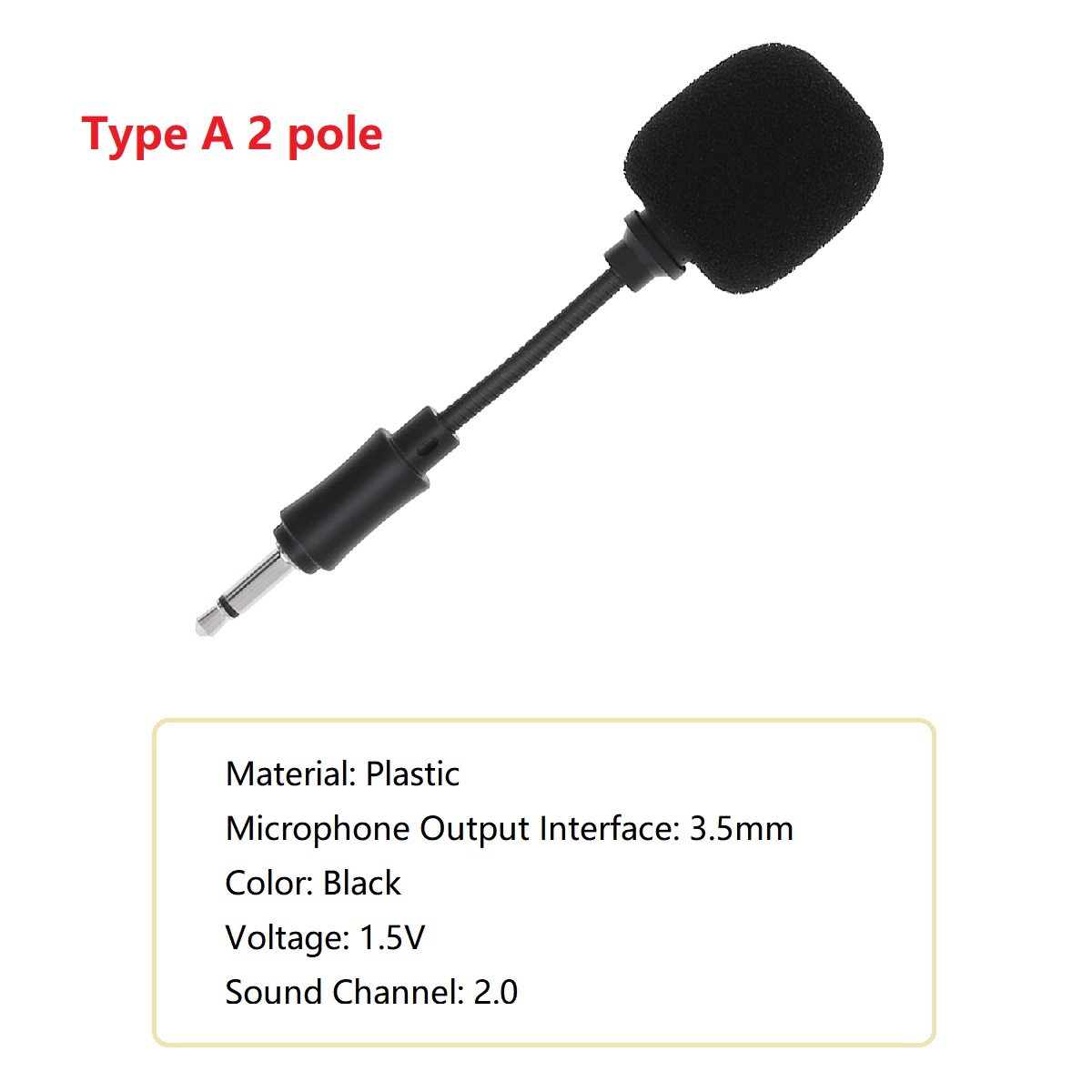 Mini micrófono de 3,5mm, 2 polos/3 polos/4 polos, micrófono Flexible para juegos, pluma para tarjeta de sonido/PC/portátil: Verde