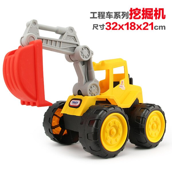 Strand Grote Dikke Techniek Speelgoedauto Kinderen Dumper Graafmachine Strand Laden Bodem Heftruck Slip Jongen Model Speelgoed Gif: excavator