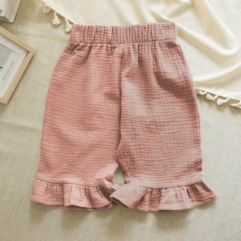Pantalones acampanados 100% de algodón para niña, pantalón informal de Color liso y cómodo hasta el tobillo, novedad de verano, TZ68: Azul / 4T