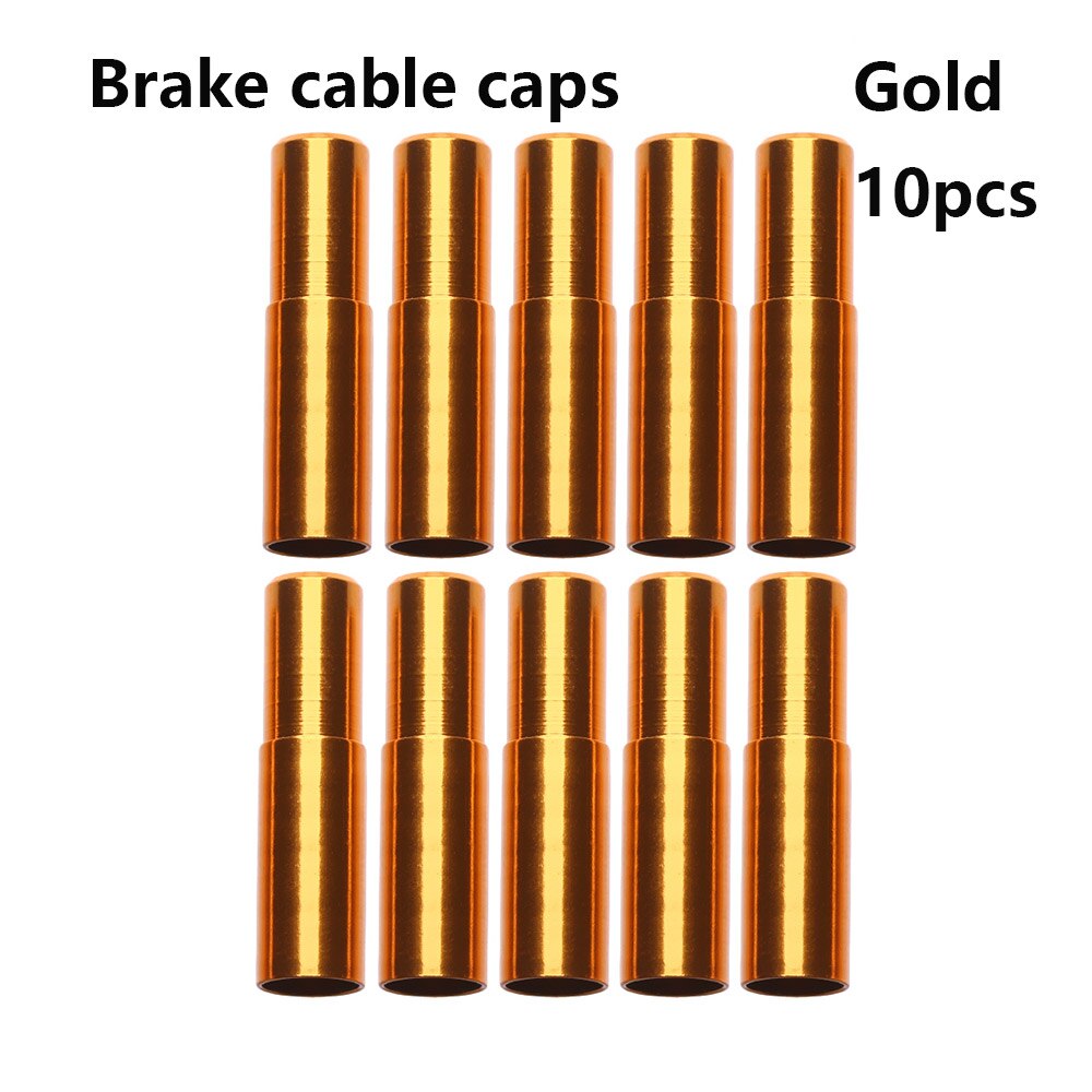 5/10 pièces 4 couleurs Aluminium frein/dérailleur changement de câble couverture vélo embout capuchon extérieur vtt vélo de route pièces de cyclisme accessoire: 16