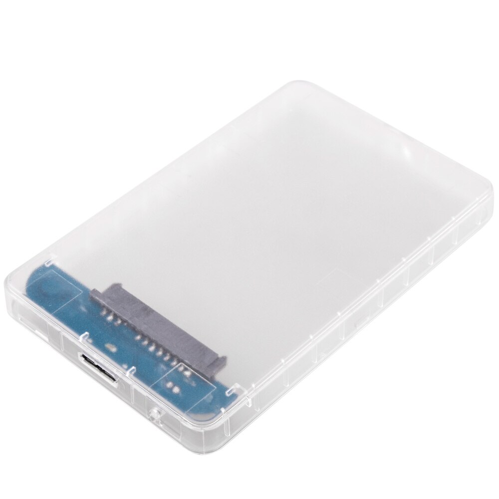 BeMatik - Caja externa transparente para disco duro de 2.5" HDD SATA 3.0 a USB 3.0 a 5 Gbps