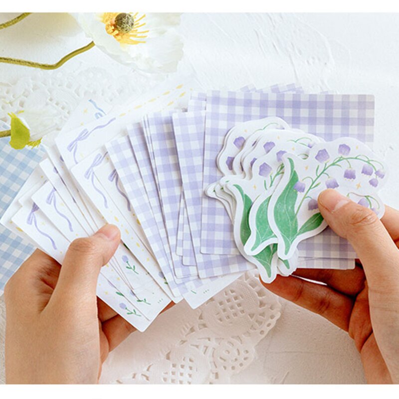 Mo. cartão almofada de memorando de flor suave papel diy mensagem nota bloco de notas 1 pacote varejo
