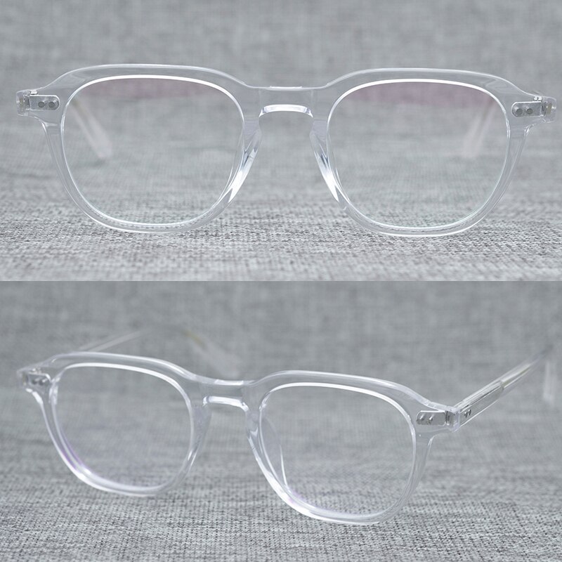 Acetaat Brillen Originele Japan Handgemaakte Hele Jelly Kleur Frame Hand Klinknagel Billik Eyewear
