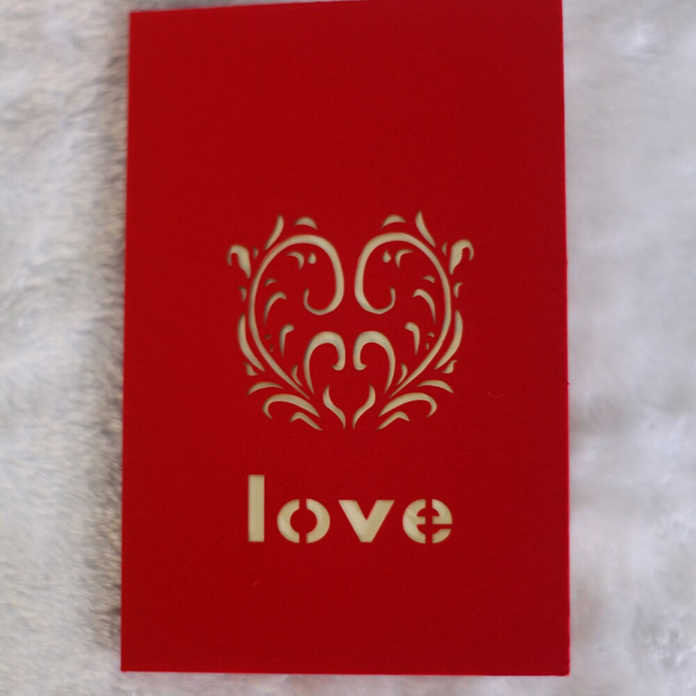 SALES！！ LOVE Heart Tree 3D Pop Up Paper Greeting Card Festival Birthday