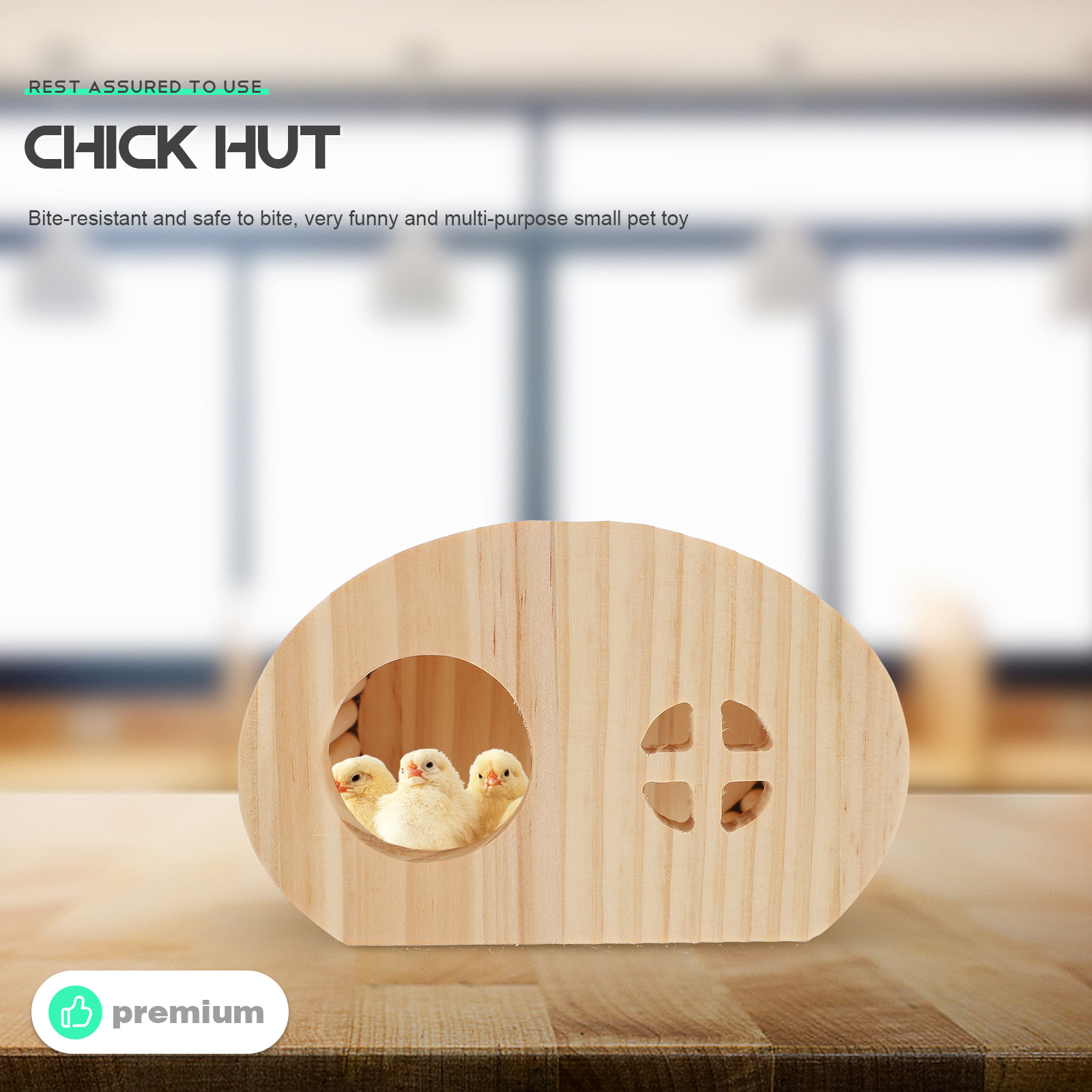 Photo inspiration: Rutin Chicken Nest Wooden Hamster Hiding House Chi Photo Inspiration