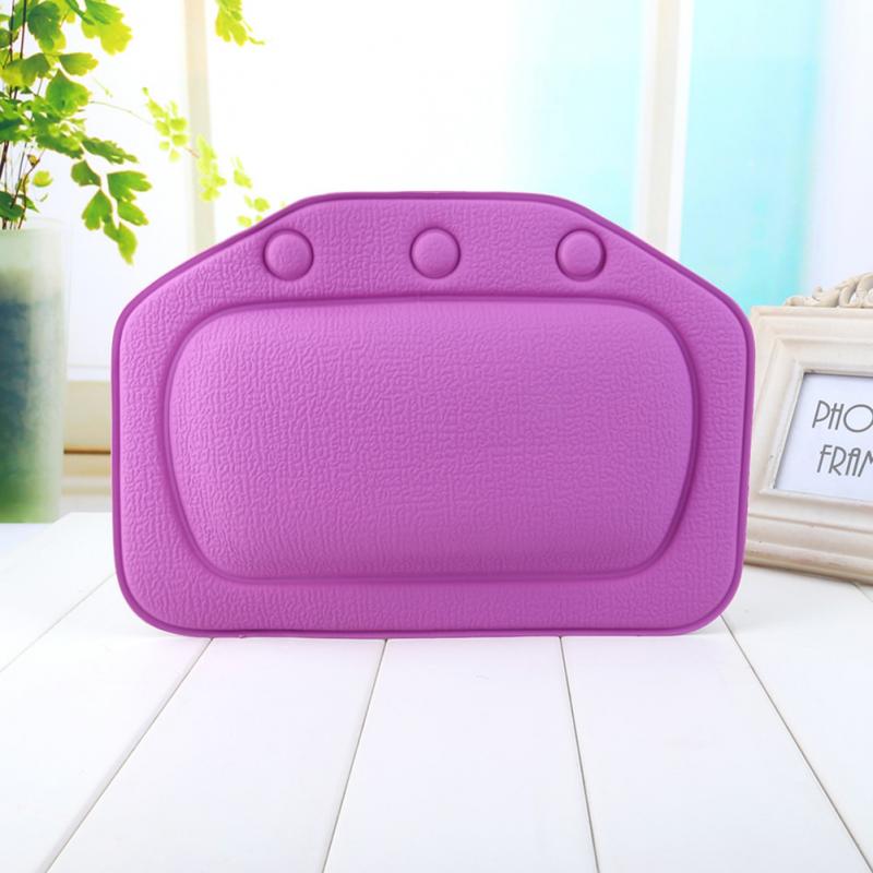 3D Soft Bathtub Pillow Headrest Waterproof PVC Bath Pillows Cushion Head Neck Rest Pillows With Suction Cups Bathroom Accessorie
