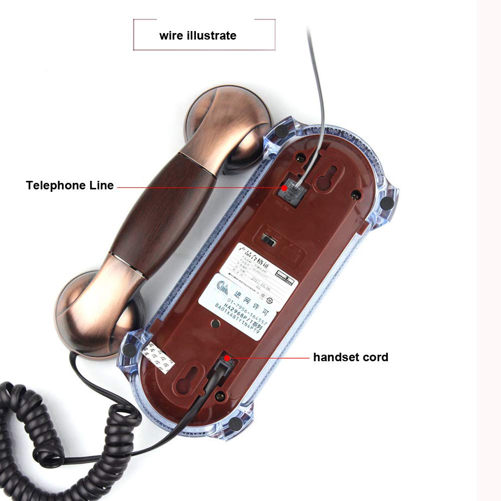 Ledning trimline telefoner med oplyst tastatur antik trimline fastnet telefon klassisk væg telefon til hjemmekontor hotel badeværelse