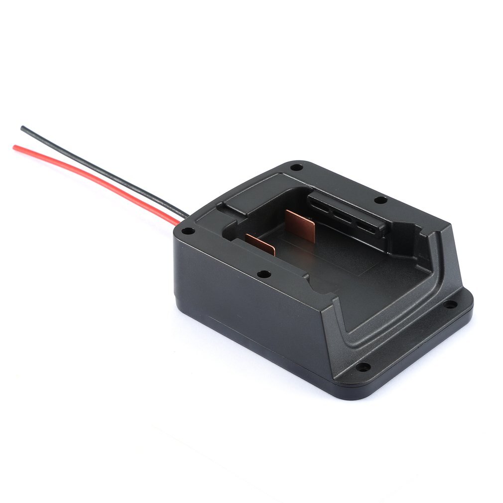 Right Angle Battery Adapter With DIY 2 Wiring Output for Milwaukee 18V M18 XC18 Dock Power Connector Black