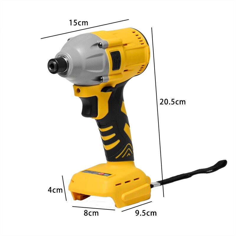 18V 360Nm Cordless Electric Impact Wrench Rechargeable 1/2 Socket Wrench Cordless Without Battery For Makita 18v Battery