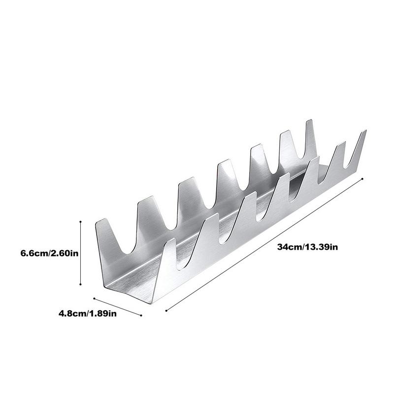 Rvs Mexicaanse Pizza Rack Thuis Keuken Benodigdheden Tortilla Roll Clip Golvend Pannenkoek Rack Koken Tool Set