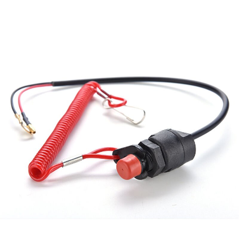 Boat Motor Emergency Kill Stop Switch Outboard Cut Off Switch Safety Draw Rope Motorboat Inflatable Boat Tether Lanyard Protect