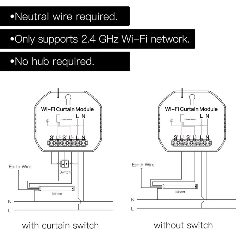 Wifi mini älykäs verhokytkin moduuli rullaverhot kaihtimet moottori älykäs elämä tuya työskentele alexan kanssa google home