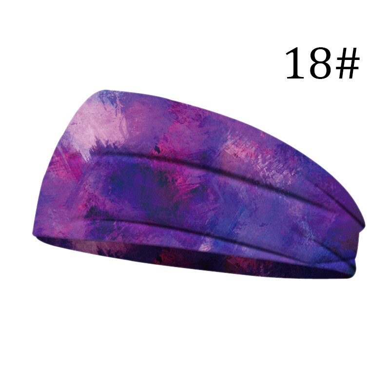 Breite Baumwolle strecken Frauen Stirnbänder Blumen- Drucke Elastische Haar Bands Für Frauen Headwrap Turban Headwear Mädchen Hairbands: 18