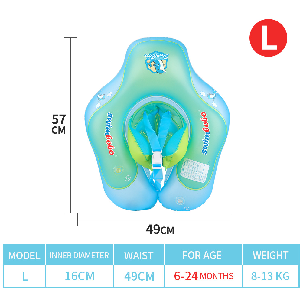 Anneau de natation gonflable flottant sous les aisselles pour bébé, accessoires de piscine pour enfants, anneaux de radeau gonflables: B1013-L