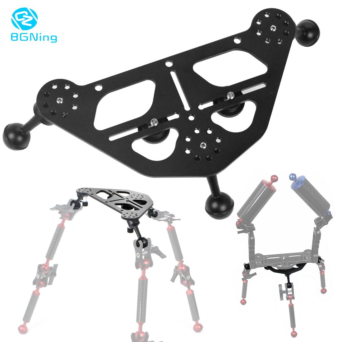 Upgrade Diving Tray Video Triangular Stabilizer Gimbal Tray Rig Bracket Mount for Underwater Light Stand DSLR Camera Tripod Base