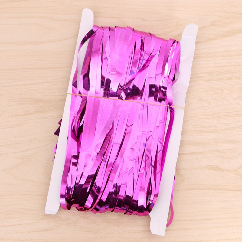 2m/3m regnbue bakgrunn folie streamer banner baby shower gutt jente første bursdagsfest dekorasjoner barn jul bryllup dekorasjon: Rose / 1 mx 3m( størrelse)