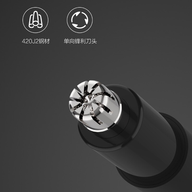Xiaomi elektrisk mini næsehårtrimmer  hn1 bærbar næsehår shaverklipper vandtæt sikker rengøringsværktøj
