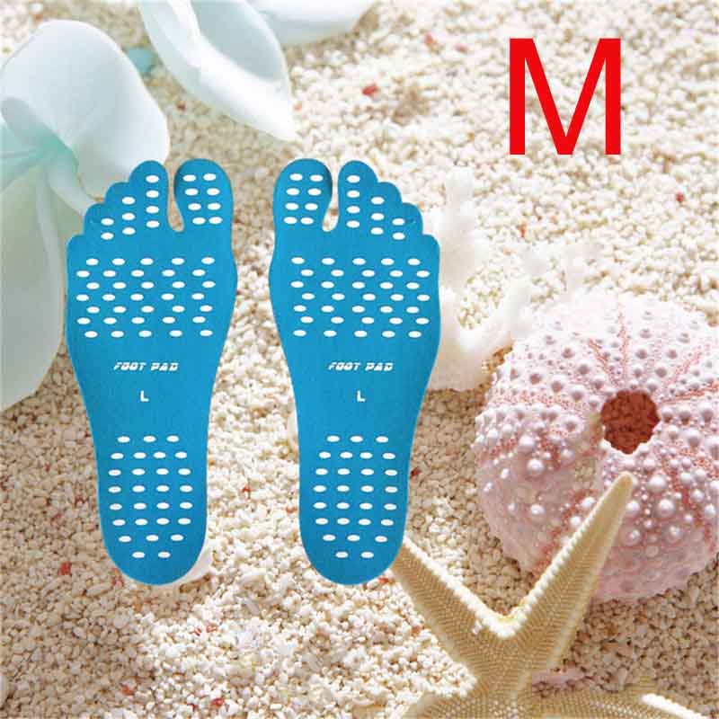 Beach Shoe Invisible Sticker Adhesive Beach Insoles Beach Pads SolesElastic Flexible Pool Barefoot Anti-slip Pads Men Women