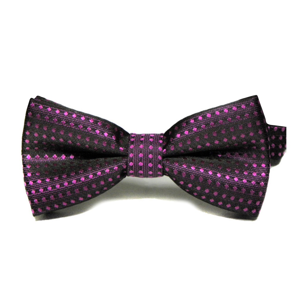 Mignon à pois noeud papillon pour Cool enfants garçons maigre papillon noeud papillon smoking cou cravates pour fête Pet Show cravate Corbatas: deep purple