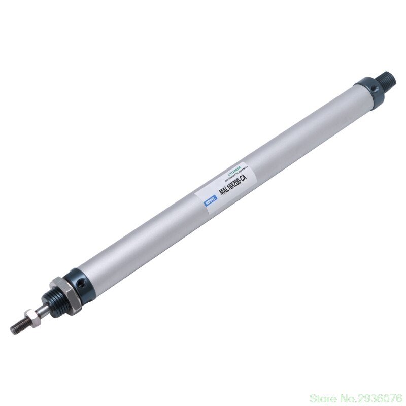 MAL 16mm x 50/100/150/200mm simple tige Double effet Mini vérin pneumatique directe Support: 4