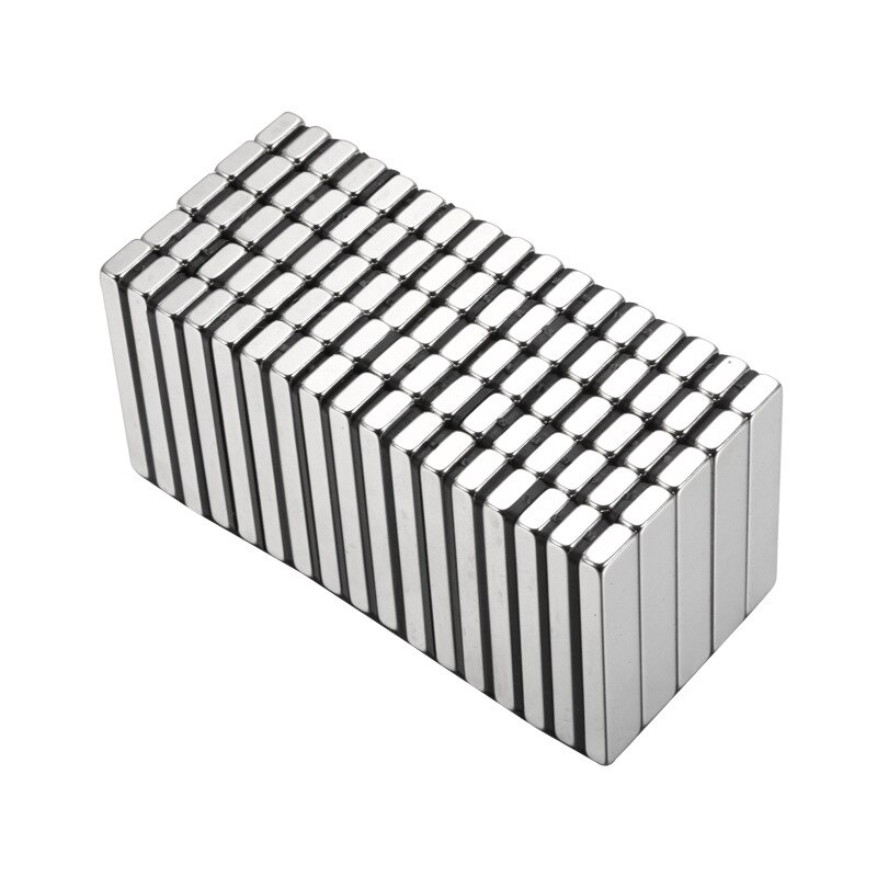 Barras magnéticas de neodimio de Metal de tierras raras modelo de Arte de imán cuadrado de bloque poderoso 1/2/5 Uds. Imán permanente Super Srong 60x10x5mm