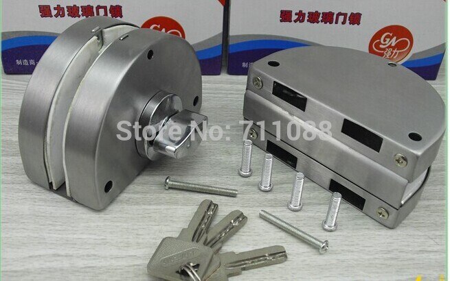 Dooren Strong coupe glass lock glass door lock circular double door lock 6318,for double door