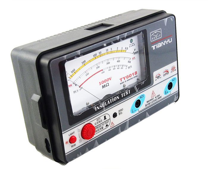 TY6018 1000V insulation resistance meter,analog INSULATION TESTER, 0.5-2000M