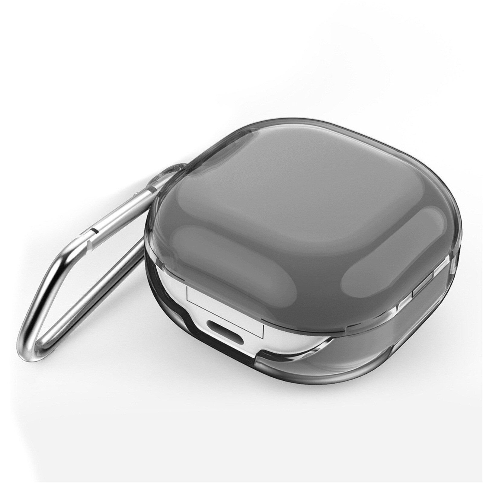 Kopfhörer Schutzhülle Für Samsung Galaxis Knospen Live Bluetooth Kopfhörer klar PC fallen Schutzhülle Kopfhörer fallen mit Haken: Grau